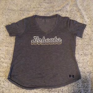 Montana State University Bobcats Under Armour V-Neck Tshirt